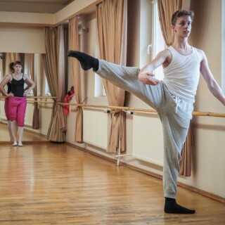Zajęcia baletowe z Szymonem Harasimowiczem