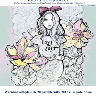 plakat wystawa rysunku żurnalowego edyty filipowicz w dkś