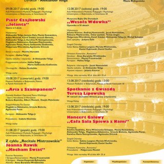 plakat XI europejskiego festiwalu muzyczny w dkś