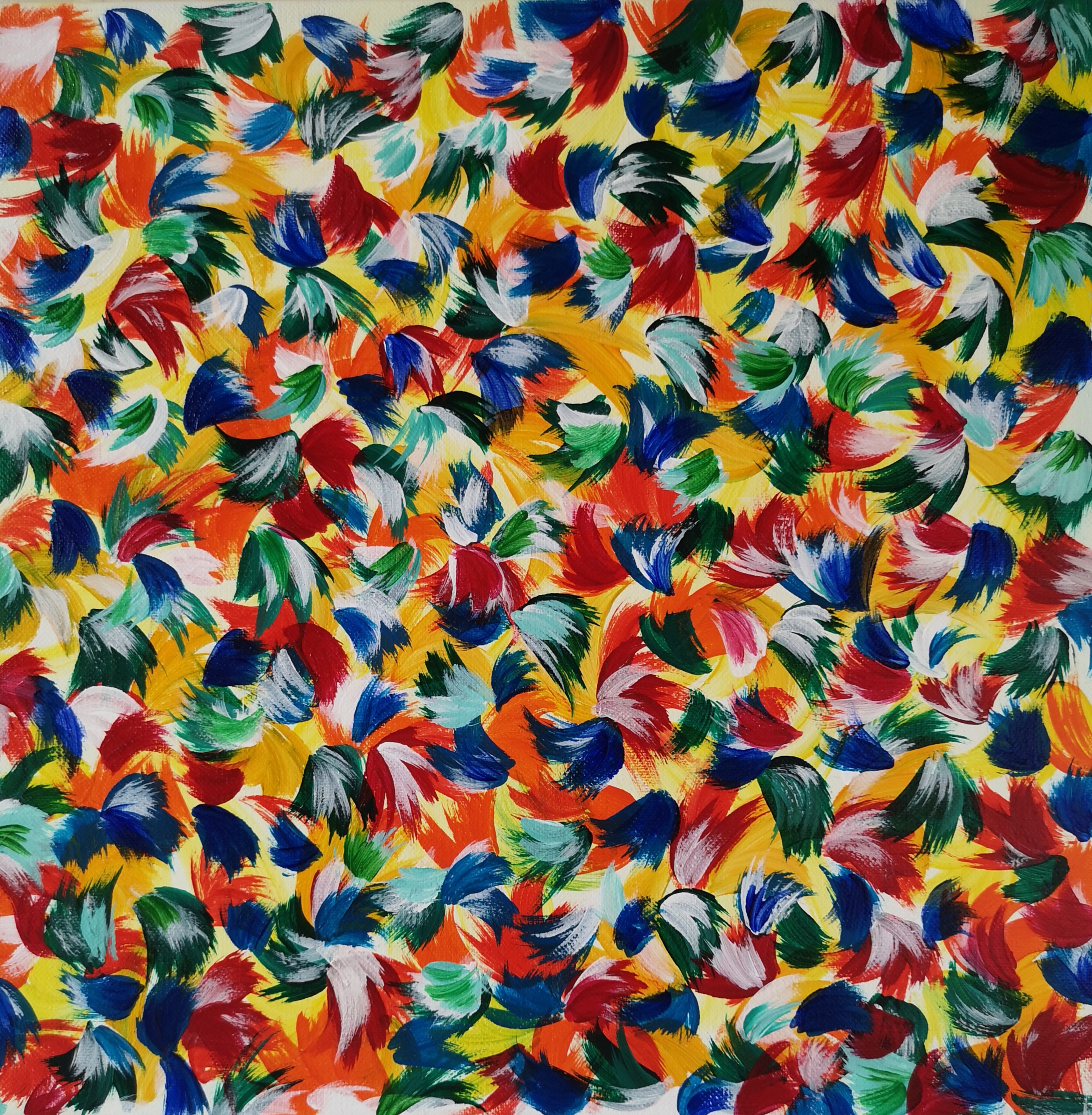 obraz z wystawy malarstwa „Podążanie za kolorem” Ewy Karczewskiej